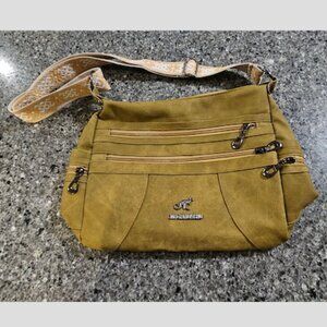 BOHO Embroidered Strap Purse - never used